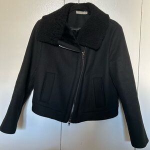 Vince Lamb Fur Wool Jacket